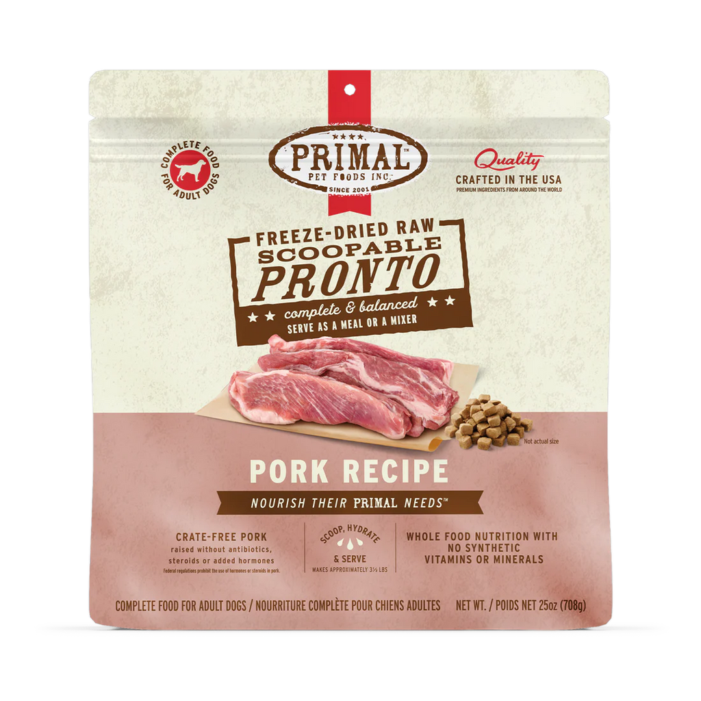 PRIM FD DOG PRONTO PORK 7 OZ