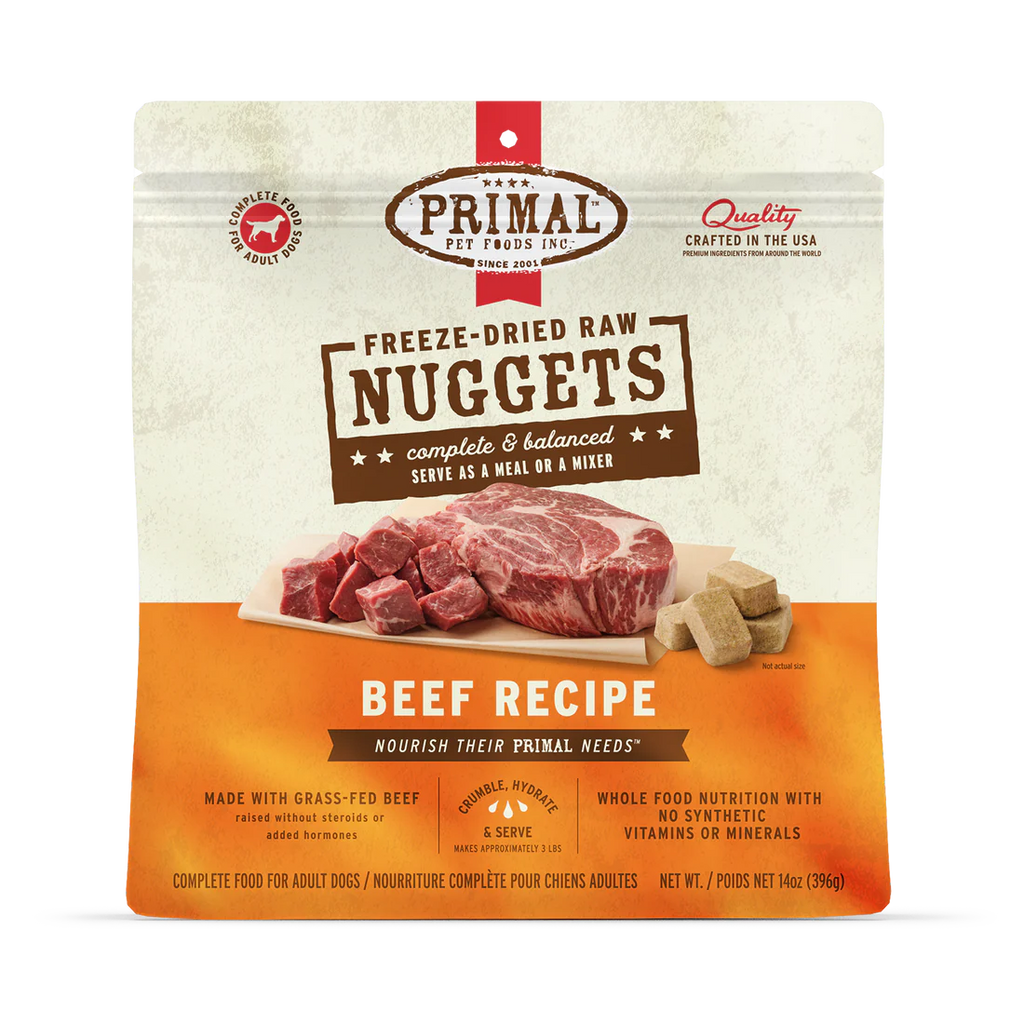 PRIM FD NUGGETS DOG BEEF