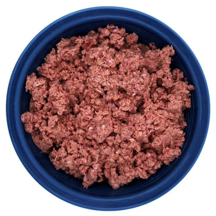 BRB FRZN DOG BEEF W/BONE 