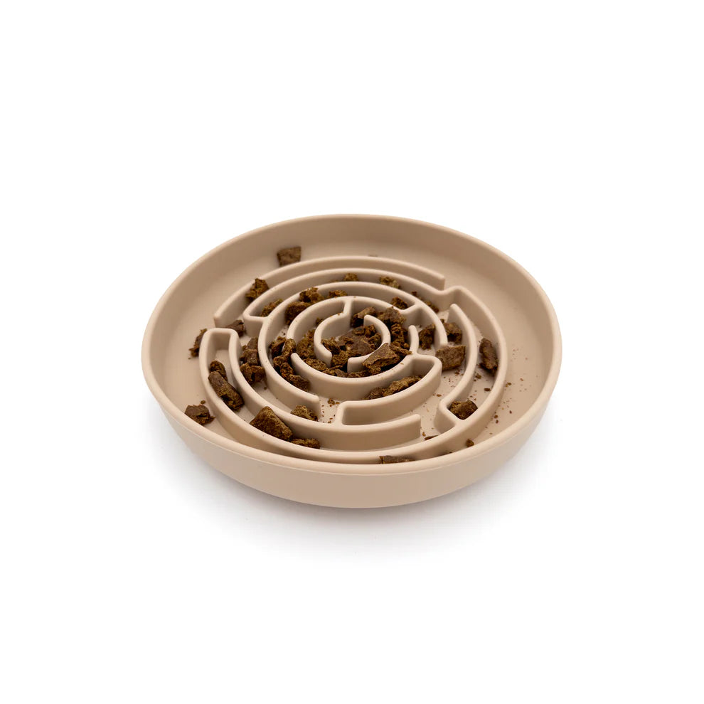 SLOW FEEDER DOG BOWL WITH SUCTION BASE