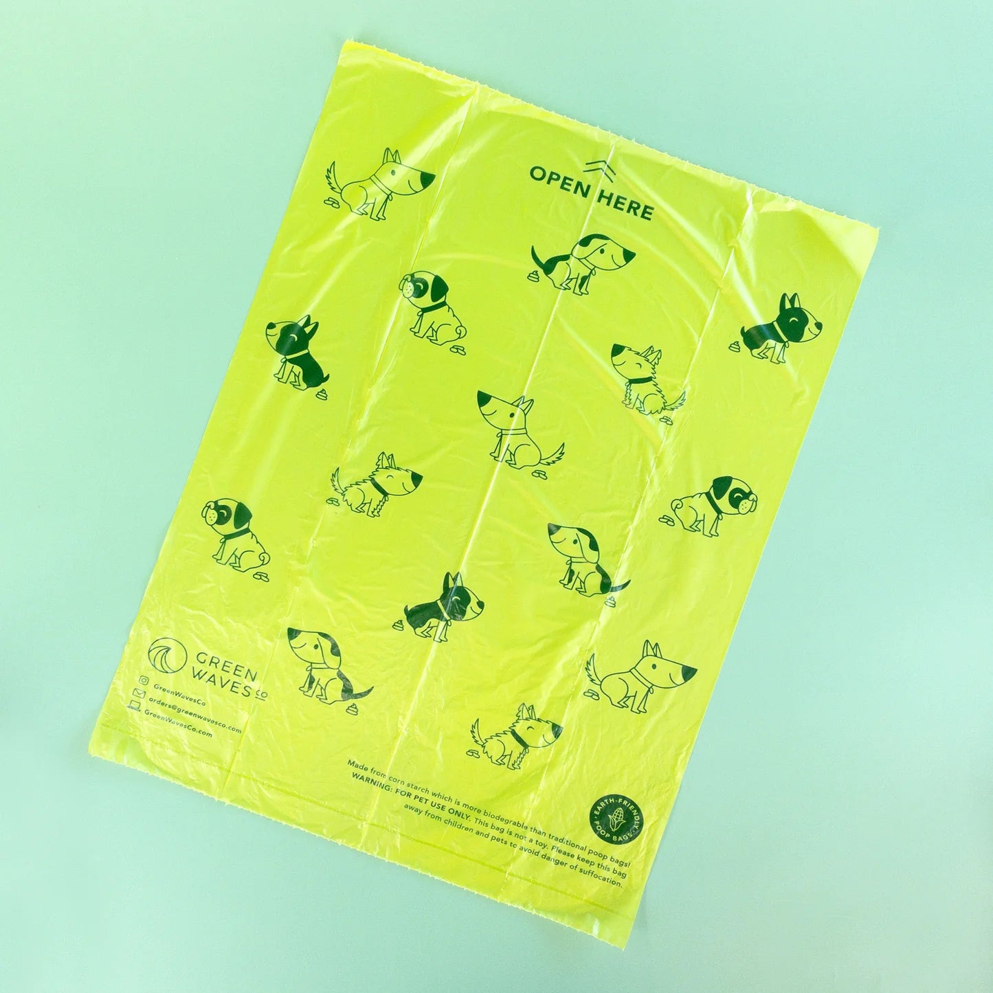 EARTH-FRIENDLY POOP BAGS