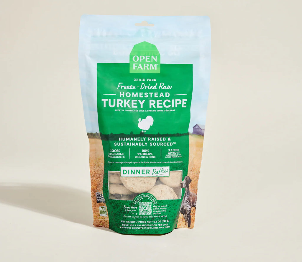 OPEN FARM DOG FD RAW TURKEY /  PATTIES