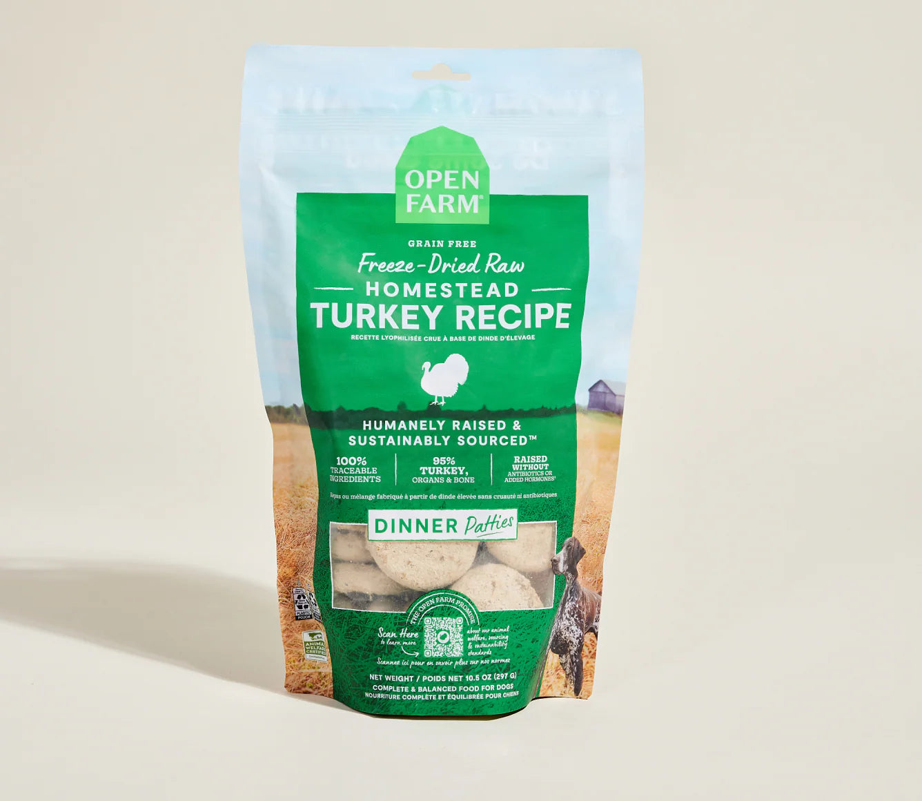 OPEN FARM DOG FD RAW TURKEY /  PATTIES