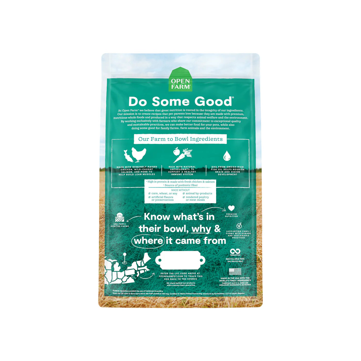 Open Farm Grain Free Dry Puppy Food - Chicken & Salmon
