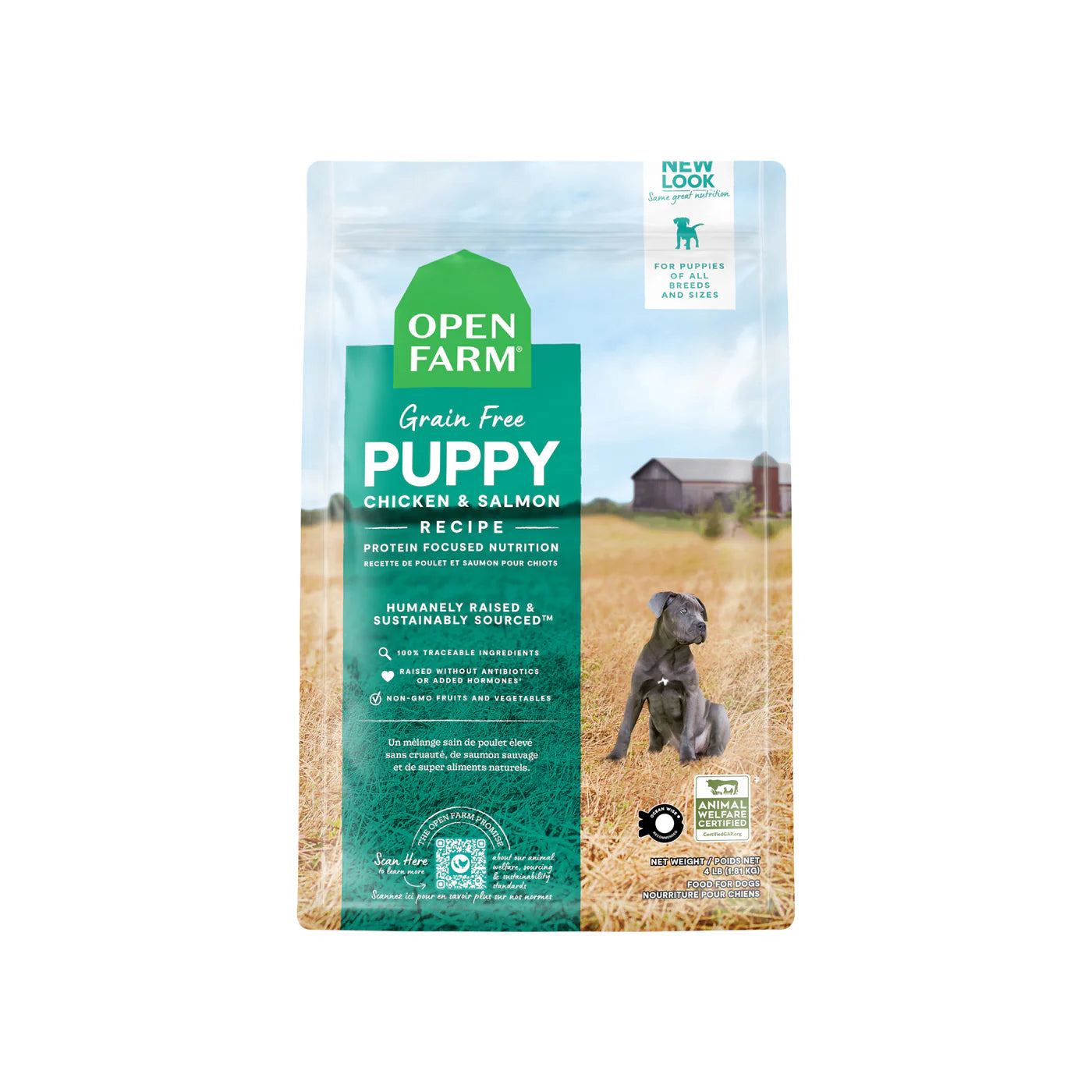Open Farm Grain Free Dry Puppy Food - Chicken & Salmon