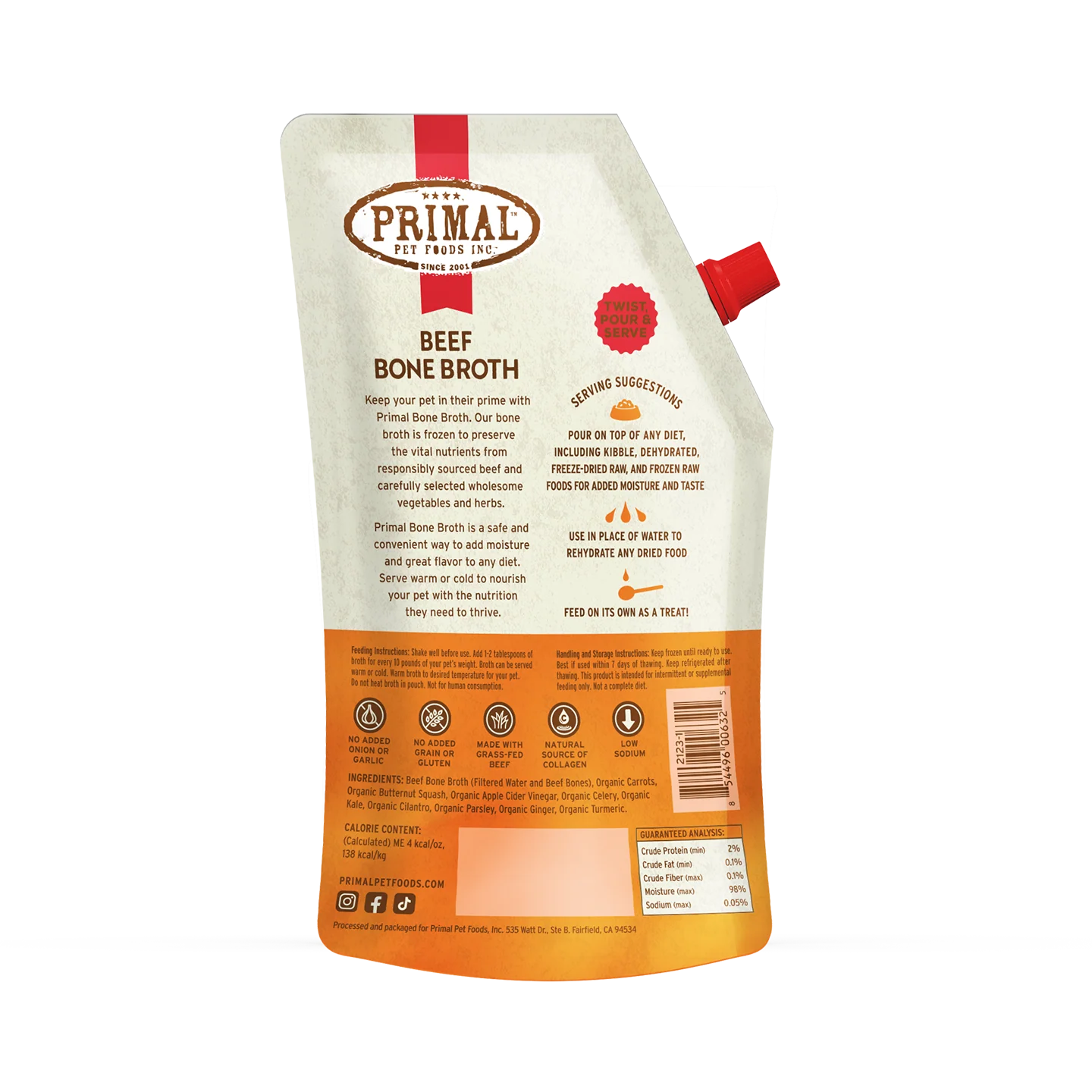 PRIMAL FRZN BONE BROTH BEEF
