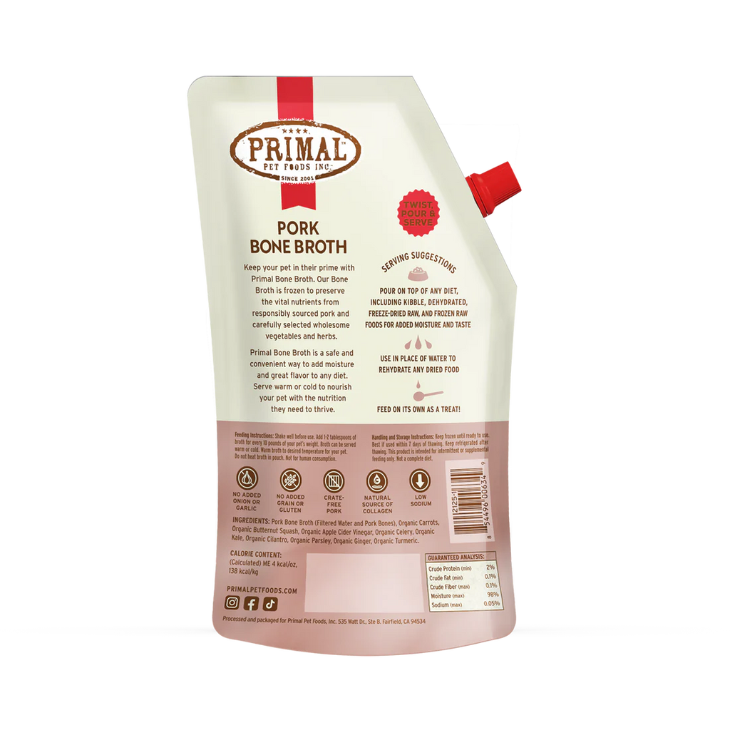 PRIM FRZN BONE BROTH PORK