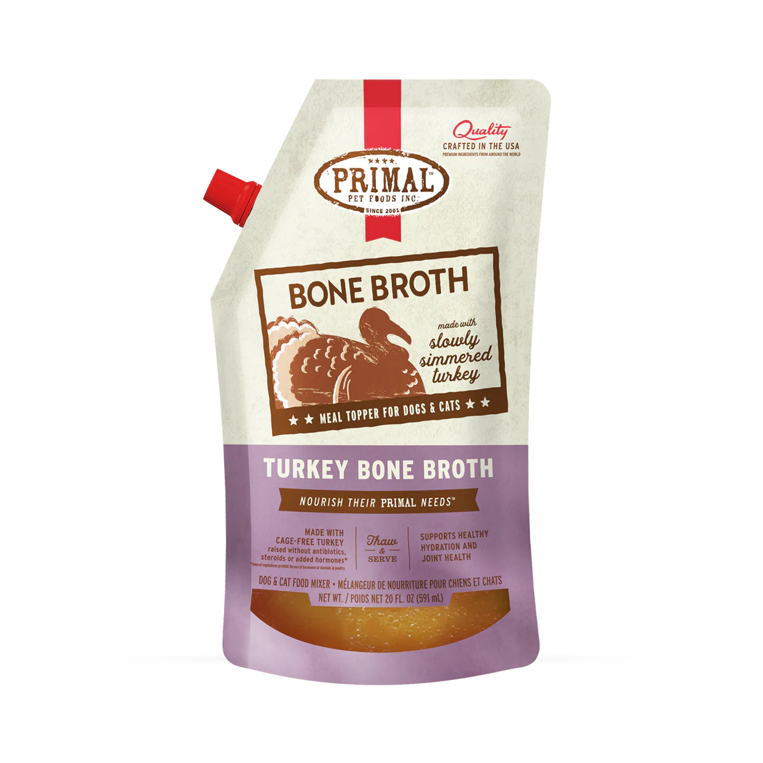 PRIM FRZN BONE BROTH TURKEY