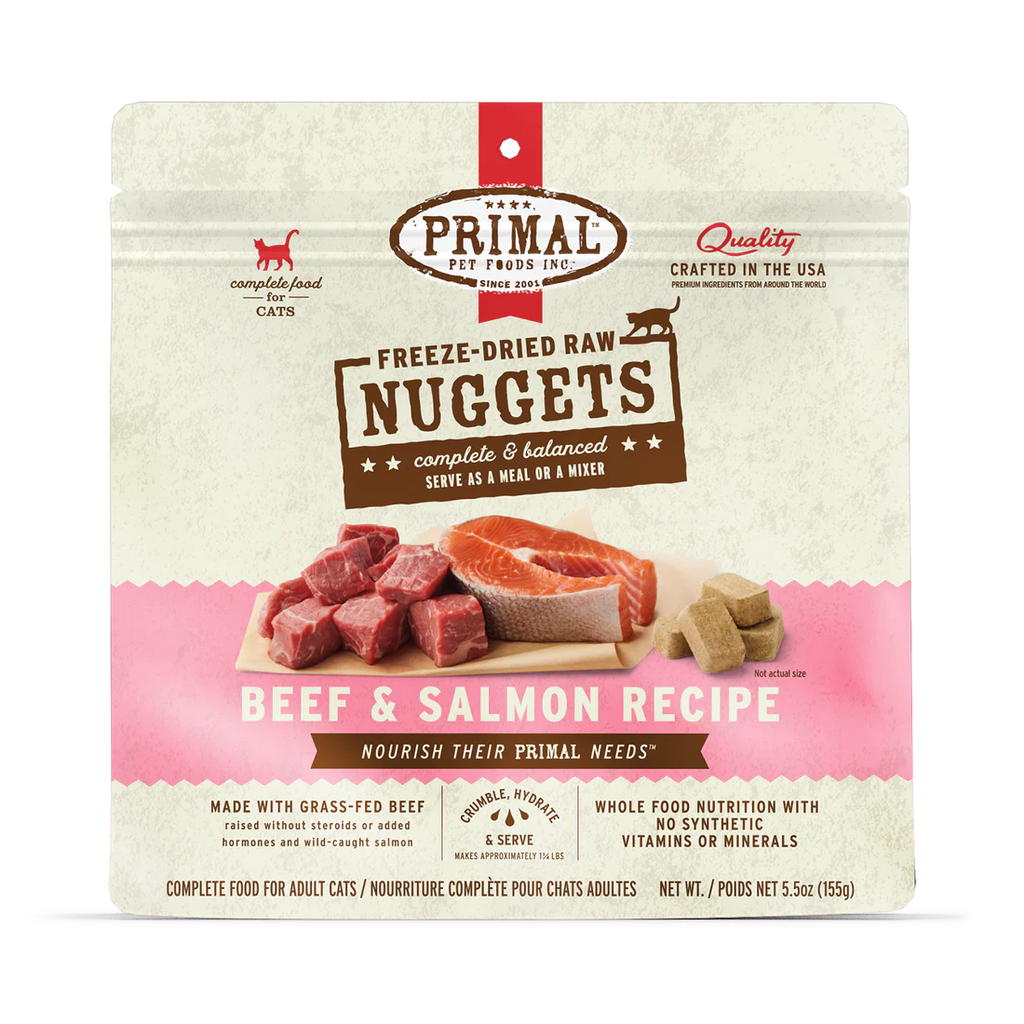 PRIM FD CAT BEEF AND SALMON 5.5 OZ