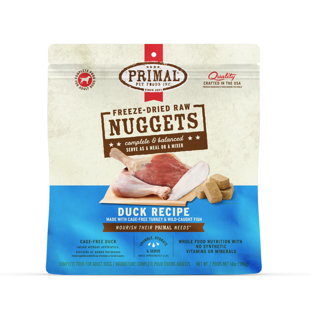 PRIM FD DOG NUGGETS DUCK TURKEY FISH 5.5 OZ